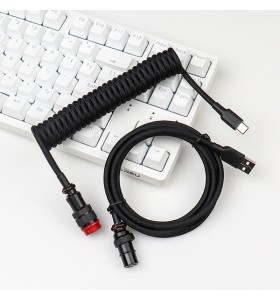 5PIN male GX16 aviator to Type-c Red wire and usb to 5pin gx16 female cable set black red aviator